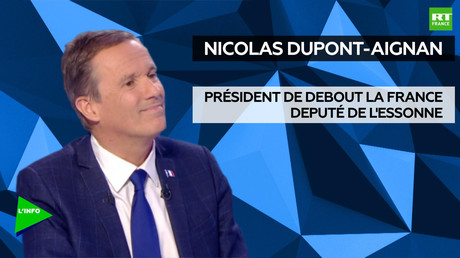 L'invité politique : Nicolas Dupont-Aignan, candidat de Debout la France pour les européennes