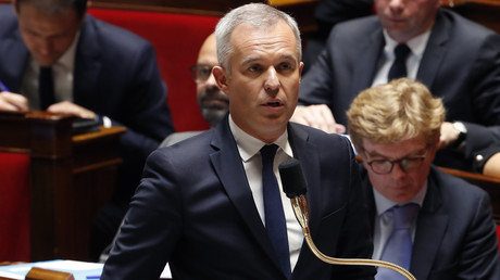 Fançois de Rugy lors des questions au gouvernement, le 30 avril 2018, à l'Assemblée nationale à Paris (image d'illustration).