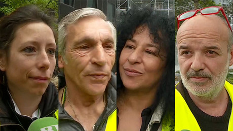 Manifestants Gilets jaunes interviewés par RT France le 18 mai 2019.