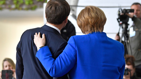 Emmanuel Macron et Angela Merkel, le 29 avril 2019 (image d'illustration).