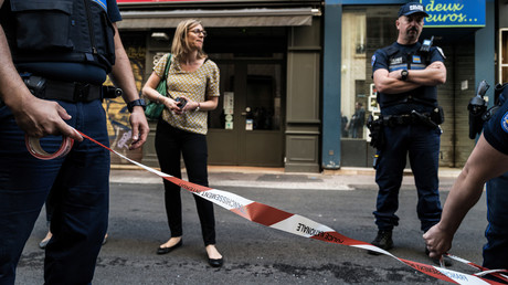 La police met en place un périmètre de sécurité autour du lieu de l'explosion à Lyon, le 25 mai 2019 (image d'illustration).
