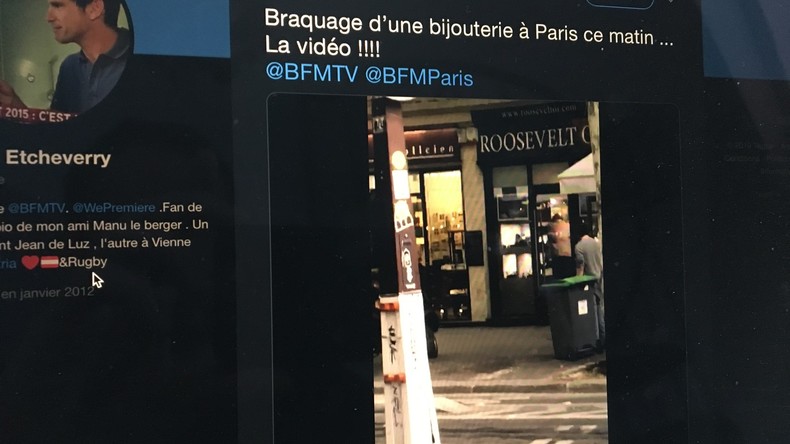Deux hommes braquent une bijouterie près des Champs-Elysées et prennent la fuite (VIDEOS CHOC)