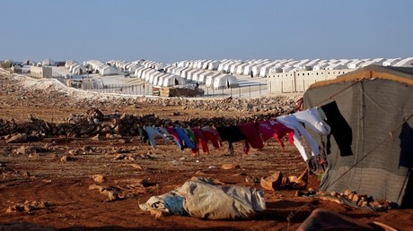Vue d'un camp de réfugiés près du village de Atimah, dans la province d'Idleb (image d'illustration).