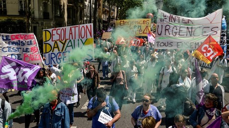 Les services d'urgences manifestaient à Paris le 6 juin (image d'illustration).