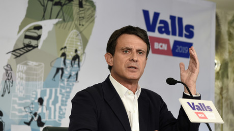 Manuel Valls en conférence de presse à Barcelone le 29 mai 2019 (image d'illustration).