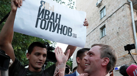 Moscou : manifestation en soutien du journaliste Ivan Golounov