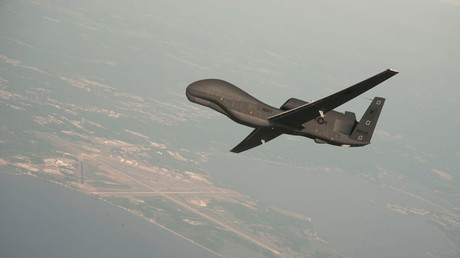 Un drone RQ-4 Global Hawk en phase de test dans le Maryland en 2017 (image d'illustration).