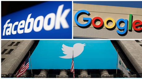 Les logos de Facebook, Google et Twitter (images d'illustration)