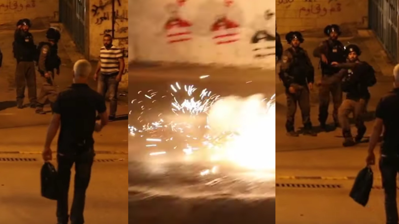 Jérusalem : des policiers israéliens lancent une grenade sur un photographe de Haaretz (VIDEO)