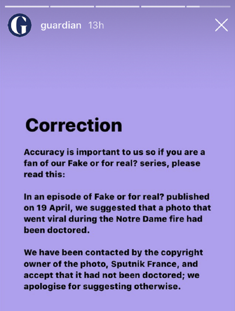 The Guardian s'excuse après avoir accusé à tort Sputnik d'avoir trafiqué une photo de Notre-Dame