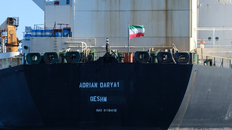 Le pétrolier Adrian Darya près des côtes de Gibraltar le 18 août 2019 (image d'illustration).