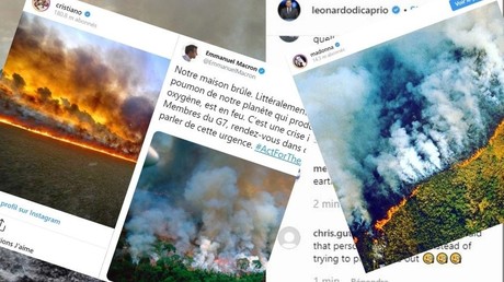 Macron, Madonna ou encore Ronaldo partagent des photos trompeuses pour illustrer les feux d'Amazonie