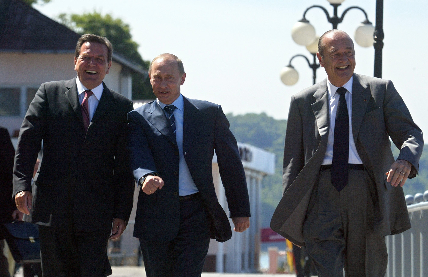 Chirac, Poutine et Schröder : le trio européen des années 2000