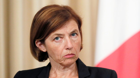 La ministre française des Armées Florence Parly participe à une conférence de presse à l'issue de la 12e réunion du Conseil de coopération de sécurité franco-russe, le 9 septembre 2019.