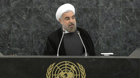 Le président iranien Hassan Rohani lors de la 68e Assemblée générale des Nations Unies au siège américain à New York, le 26 septembre 2013. (image d'illustration)