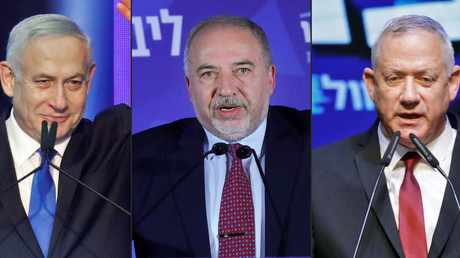 Benjamin Netanyahou, Avidgor Lieberman et Benny Gantz (de gauche à droite) (image d'illustration).