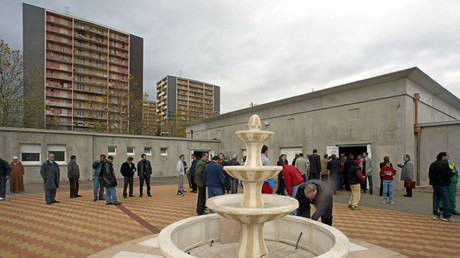 Vue extérieure prise le 4 novembre 2002 de la grande mosquée de Colmar (image d'illustration).