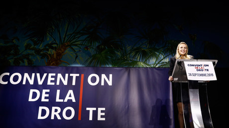 Marion Maréchal à la Convention de la droite, le 28 septembre 2019.