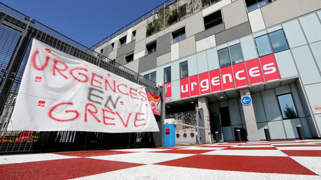 Façade du service des urgences de l'hôpital Pasteur à Nice, le 3 septembre 2019.