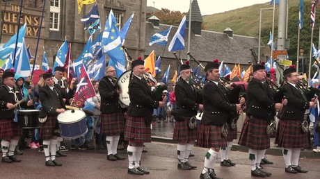 Édimbourg : une manifestation pour l’indépendance de l’Écosse