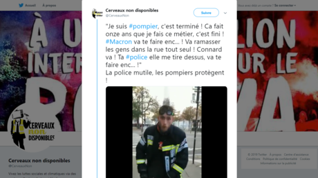 Le pompier blessé qui a fait le buzz en insultant Macron risque la révocation