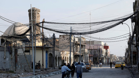 Une rue de Mossoul, où Abou Bakr al-Baghdadi avait autoproclamé son califat en 2014 (image d'illustration).