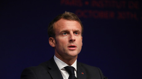 Emmanuel Macron à l'Institut de France à Paris le 20 octobre (image d'illustration).