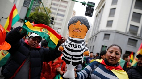 Une manifestation anti-Evo Morales à La Paz, le 9 novembre (image d'illustration)