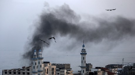 La bande de Gaza après une frappe israélienne, le 13 novembre.