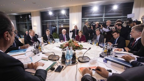 La dernière réunion au Format Normandie a eu lieu à Berlin, en octobre 2016 (image d'illustration).