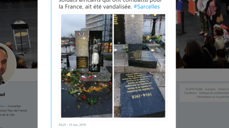 Sarcelles : une stèle aux soldats africains des deux Guerres mondiales profanée
