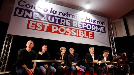 A la Bourse du Travail, la gauche fait front commun contre la réforme des retraites (VIDEO)