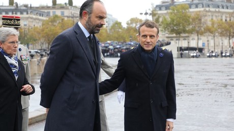 Emmanuel Macron et Edouard Philippe, le 11 novembre 2019, à Paris (image d'illustration).