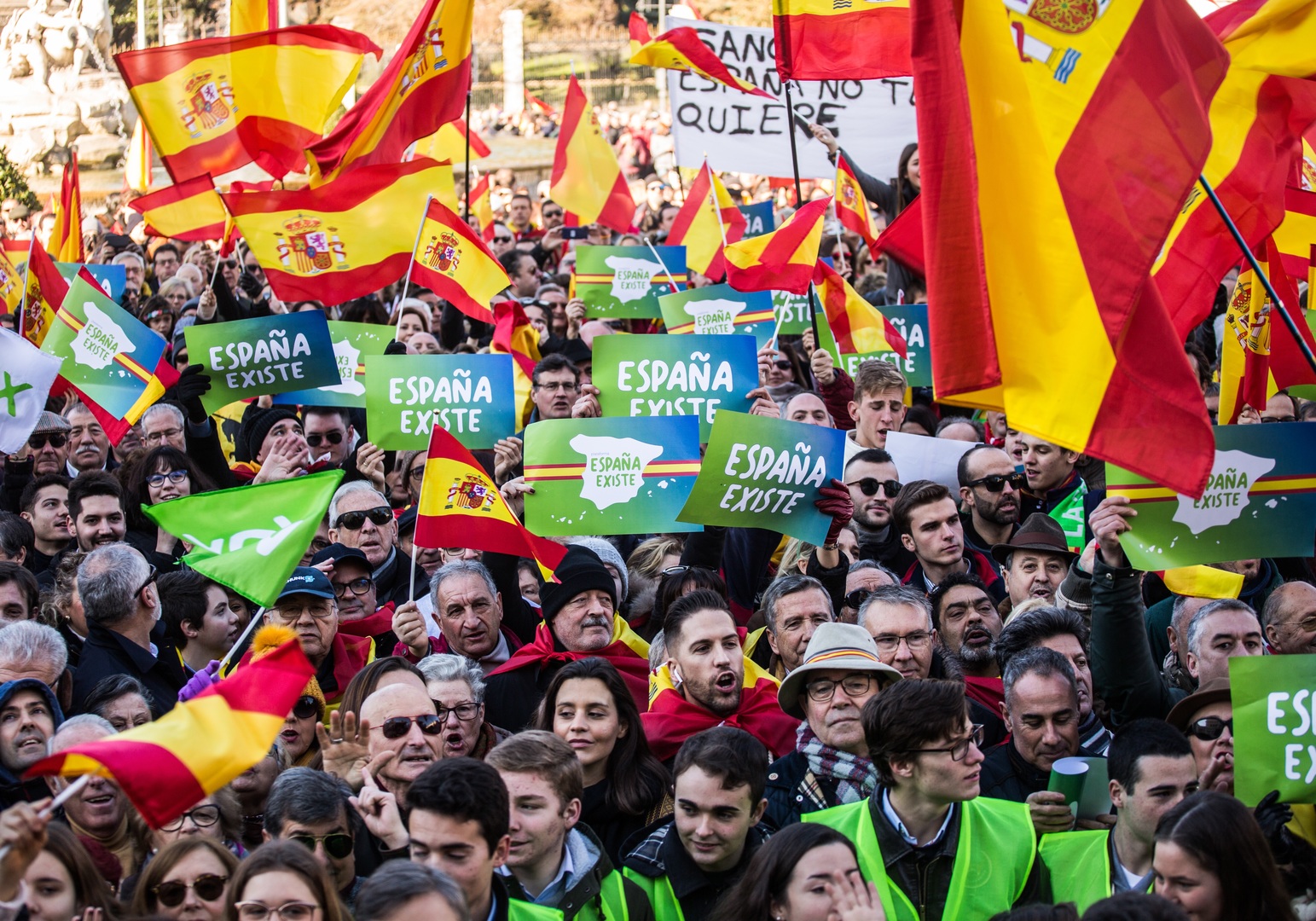 A l'appel de Vox, des milliers d'Espagnols manifestent contre le gouvernement d'union des gauches