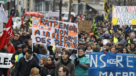 Manifestation convoquée par le syndicat national français Confédération générale du travail (CGT) contre la réforme des retraites, le 4 janvier 2020, à Paris (image d'illustration).
