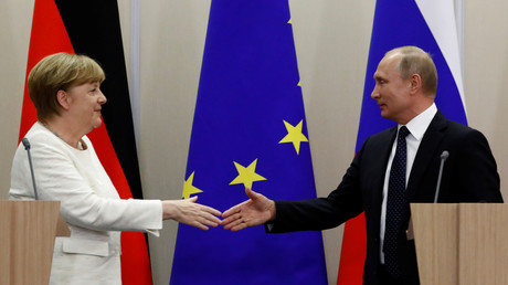 Vladimir Poutine et Angela Merkel réaffirment leur soutien au projet de gazoduc Nord Stream 2