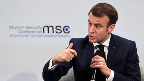 Emmanuel Macron à la Conférence sur la sécurité de Munich, le 15 février 2020.