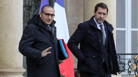 Laurent Nunez et Christophe Castaner, le duo de Beauvau, le 26 février 2020 à la sortie du conseil des ministres à l'Elysée (image d'illustration).