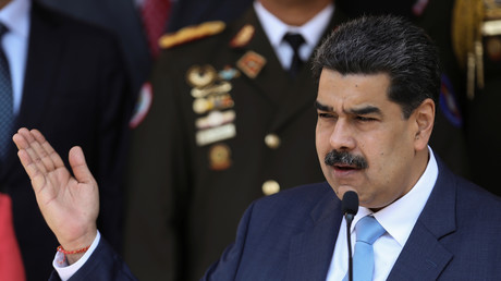 Le président vénézuélien Nicolas Maduro prend la parole lors d'une conférence de presse au Palais Miraflores à Caracas, Venezuela, le 12 mars 2020. (Image d'illustration)