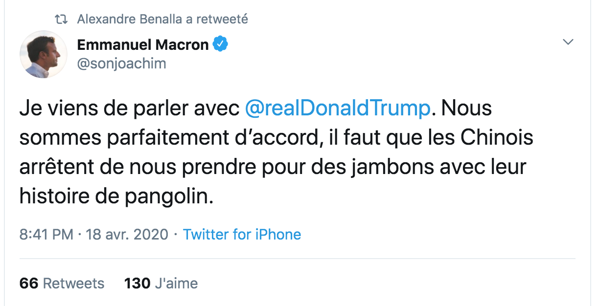 Le député ex-LREM Joachim Son-Forget usurpe l'identité d'Emmanuel Macron sur Twitter