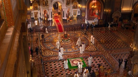 Covid-19: la messe de Pâques s’est déroulée à Moscou dans la cathédrale du Christ-Sauveur déserte