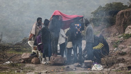 Des migrants sur l'île de Lesbos en Grèce (image d'illustration.)