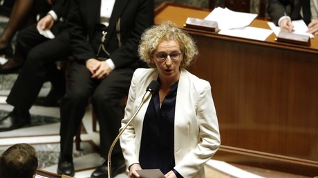 La ministre du Travail Muriel Pénicaud le 4 février 2020 lors des questions au gouvernement à Paris.