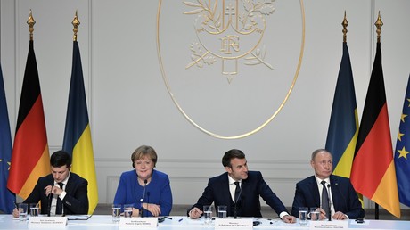Format Normandie en visioconférence : Moscou, Kiev, Paris et Berlin reprennent le dialogue