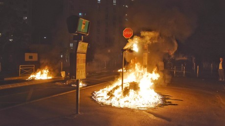 Scène d'incendie à Argenteuil dans la nuit du 17 mai, (Charles Baudry, RT France).