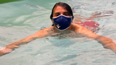Les piscines vont bientot rouvrir, voici un masque à porter dans l'eau