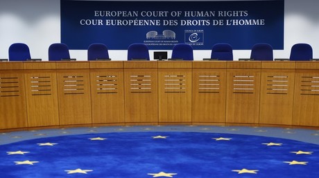 Cliché pris dans l'enceinte de la Cour européenne des droits de l'homme, le 7 février 2019, à Strasbourg (image d'illustration).