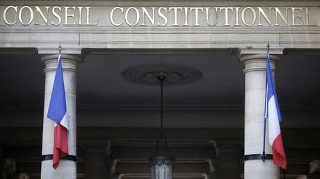 La devanture du Conseil constitutionnel, le 10 avril 2014, à Paris (image d'illustration).