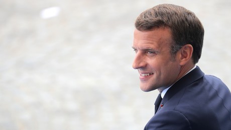 Le président de la République, Emmanuel Macron, lors du défilé du 14 juillet, le 14 juillet 2020, à Paris (image d’illustration).