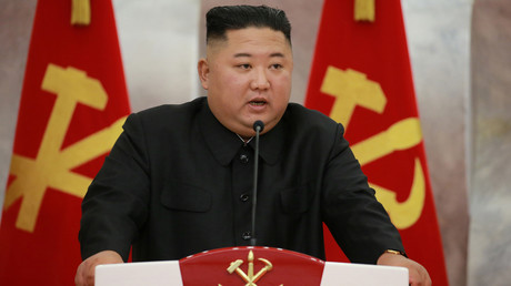 Cliché non daté de Kim Jong-un mis en ligne le 27 juillet 2020 par l'agence KNCA (image d'illustration).